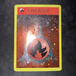 Fire Energy Holo WOTC Energize League Promo Pokemon Card - Image 1