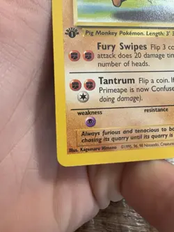 Pokemon TCG Primeape 43/64 1ST Edition Jungle Regular Rare - Image 3