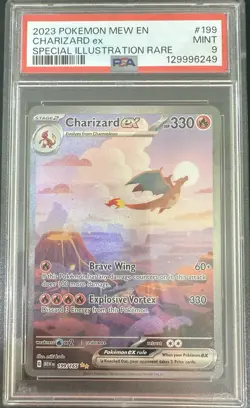 Charizard ex #199/165 2023 Pokemon 151 MEW EN - PSA 9 - Image 1