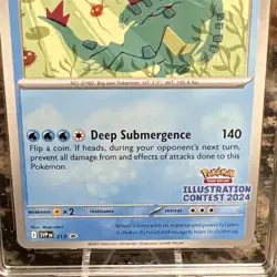 Pokemon Feraligatr #213 2024 Illustration Contest Black Star Promo TCG TAG 10 - Image 3