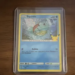 Pokemon Squirtle 17/25 Holo Promo 60 HP McDonald's 25th Anniversary Card - Image 2