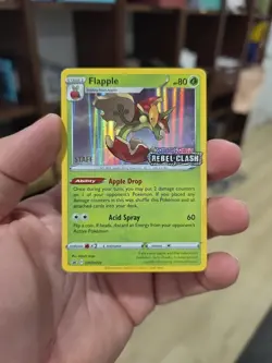 FLAPPLE POKEMON SWSH STAFF PROMO REBEL CLASH PRERELEASE SWSH022 NM-MINT - Image 1