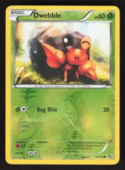 Pokemon TCG Legendary Treasures Reverse Holo Dwebble #13/113 - Image 1