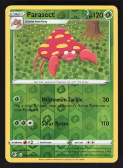 Pokemon TCG Darkness Ablaze Reverse Holo Parasect #004/189 - Image 1