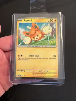 Pawmi 040 Cosmos Holo Black Star Promo Pokemon TCG Best SWIRL Of All Time - Image 1
