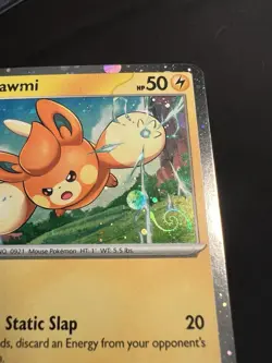 Pawmi 040 Cosmos Holo Black Star Promo Pokemon TCG Best SWIRL Of All Time - Image 2