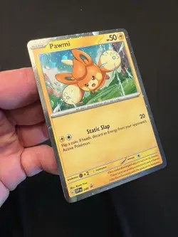 Pawmi 040 Cosmos Holo Black Star Promo Pokemon TCG Best SWIRL Of All Time - Image 3