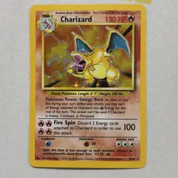 CHARIZARD 4/102 HOLO RARE BASE SET excellent condition never played - Image 2