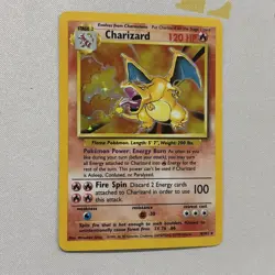 CHARIZARD 4/102 HOLO RARE BASE SET excellent condition never played - Image 3