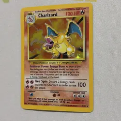 CHARIZARD 4/102 HOLO RARE BASE SET excellent condition never played - Image 4