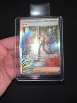Pokemon TCG Rika Paradox Rift 258/182 Holo Special Illustration Rare NM+ - Image 1