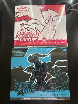 Pokemon Center Black Bolt and White Flare ETB Pokemon TCG - Factory Sealed - Image 1