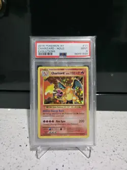 2016 POKEMON XY EVOLUTIONS #11/108 CHARIZARD HOLO RARE PSA 9 - Image 1