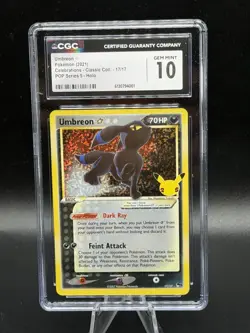 2021 POKEMON CELEBRATIONS #17 UMBREON GOLD STAR CGC 10 GEM MINT - Image 1