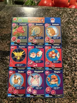 Vintage 1999 Pokemon Movie Poketrivia Burger King Uncut Sheets (2x) 💎💎 - Image 4