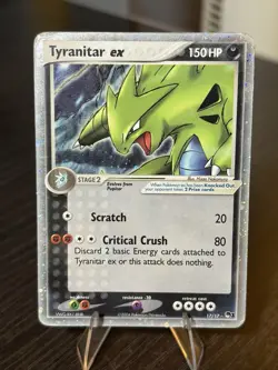 Pokemon TCG “Tyranitar ex” 017/017 POP Series 1 Ultra Rare Holo 2004 - Image 1