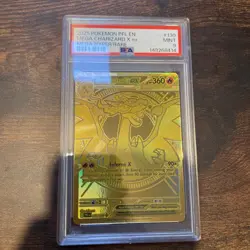 PSA 9 MINT Pokemon Mega Charizard X ex Gold 130/094 Phantasmal Flames English - Image 1