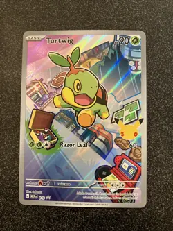 Pokemon Turtwig 040 - First Partners Promo - Full Art Holo - PACK FRESH VHTF - Image 1