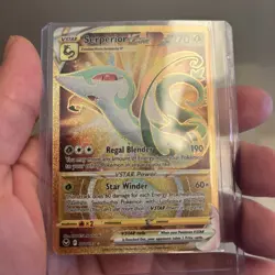 Pokemon Serperior Vstar Gold Secret Rare Silver Tempest Full Art 210/195 NM - Image 1