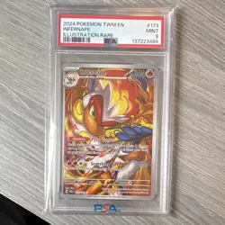 Pokemon Infernape 173/167 Twilight Illustration Rare PSA 9 English - Image 1