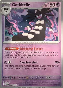 Gothitelle 043/086/086 Holo Rare SV: White Flare Pokemon Reverse Holo Near Mint - Image 1
