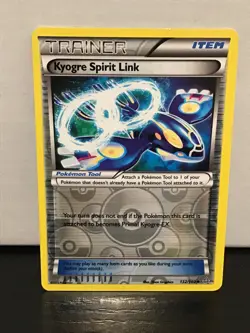 Kyogre Spirit Link 132/160 Reverse Holo Pokemon Primal Clash Uncommon - Image 1