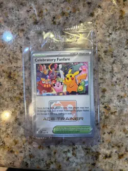 SEALED Pokemon Celebratory Fanfare Ace Trainer Promo 2025 English - Image 1