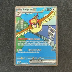 Pidgeot ex 225/197 Illustration Rare Holo Obsidian Flames Pokemon TCG - Image 1
