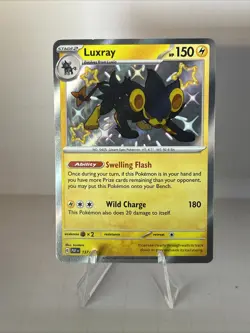 Pokemon TCG Luxray SV: Paldean Fates Shiny Rare Holo 137/091 - Image 1