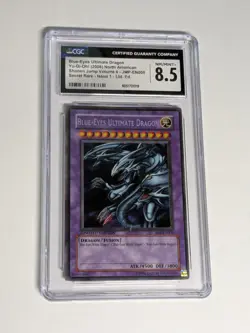 Yugioh Blue-Eyes Ultimate Dragon Secret Rare JMP-EN005 CGC 8.5 NM/MINT+ - Image 1