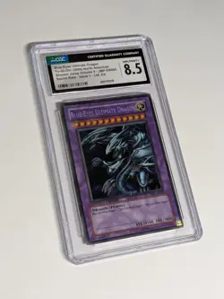 Yugioh Blue-Eyes Ultimate Dragon Secret Rare JMP-EN005 CGC 8.5 NM/MINT+ - Image 2