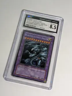 Yugioh Blue-Eyes Ultimate Dragon Secret Rare JMP-EN005 CGC 8.5 NM/MINT+ - Image 3
