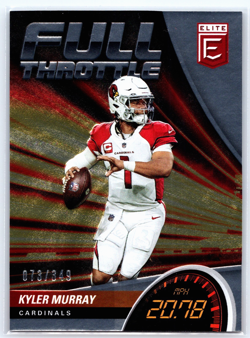 2022 Donruss Elite #FT2 Kyler Murray Full Throttle #'d/349 - Image 1