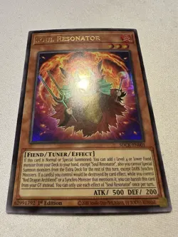 Yu-Gi-Oh! Soul Resonator SDCK-EN001 Ultra Rare 1st Edition Near Mint - Image 1