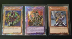 Dark Paladin & Dark Magician & Buster Blader Platinum Secret 1st NM Yugioh Set - Image 1