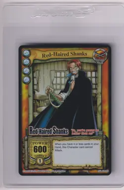 2005 One Piece CCG Red-haired Shanks CH005 SILVER Rare Foil Bandai - Image 1