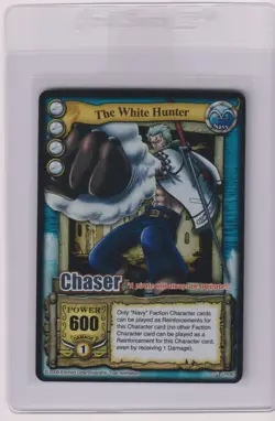 Bandai One Piece CCG Chaser The White Hunter Silver Rare SL Holo Vintage 2006 - Image 1