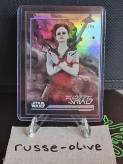Star Wars Topps Chrome 2024 Aurra Sing, Refractor, 26/99 - Image 1