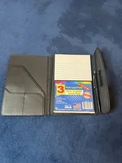 Walt Disney Company “Imagineering” Black Leather Organizing Planner Notebook Vtg - Image 2