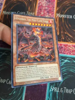 Yugioh Dogoran, the Mad Flame Kaiju CORE-EN087 Rare 1st Edition MP - Image 2