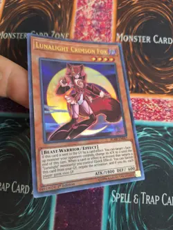 Yugioh Lunalight Crimson Fox BLHR-EN067 Ultra Rare 1st Edition Near Mint - Image 2