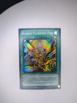 Runick Flashing Fire TAMA-EN030 Super Rare 1st Ed NM | YuGiOh Tactical Masters - Image 1