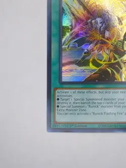 Runick Flashing Fire TAMA-EN030 Super Rare 1st Ed NM | YuGiOh Tactical Masters - Image 4