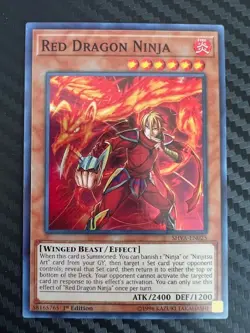Yugioh Red Dragon Ninja SHVA-EN025 1st Edition Super Rare NM - Image 1