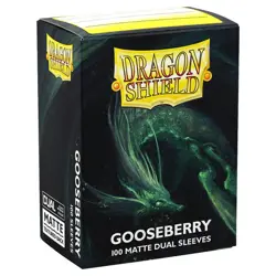 Card Sleeves Solid Color Sleeves Dragon Shields: (100) Matte Dual - Gooseberry - Image 1
