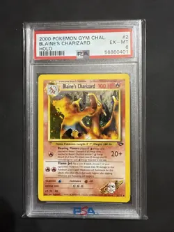 Pokemon TCG Blaine's Charizard Gym Challenge Holo Card 2/132 Unlimited Rare - Image 1