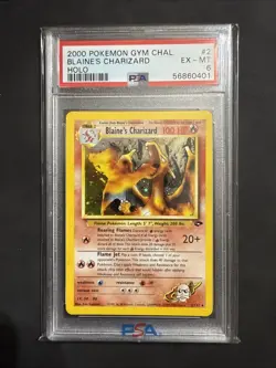 Pokemon TCG Blaine's Charizard Gym Challenge Holo Card 2/132 Unlimited Rare - Image 3