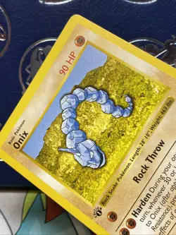 Pokemon TCG Onix Base Set, Shadowless, 1st Edition Card 56/102 LP - Image 3