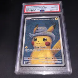 PSA 10 Van Gogh Pikachu with Grey Felt Hat SVP EN 085 Black Star Pokemon Card - Image 1