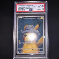 PSA 10 Van Gogh Pikachu with Grey Felt Hat SVP EN 085 Black Star Pokemon Card - Image 2